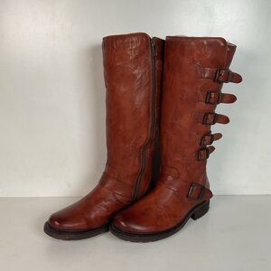 Frye Women’s Valerie Shearling Harness Boots 6 B Winter Lined